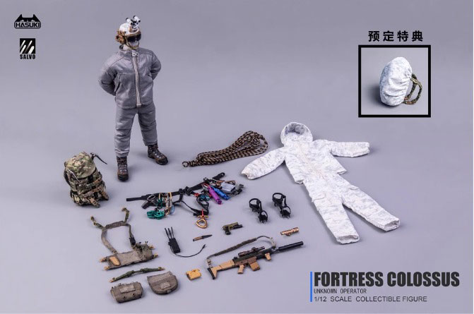 【HASUKI】SA03 1/12 SALVO FORTRESS COLOSSUS UNKNOWN OPERATOR 1/12スケール可動フィギュア