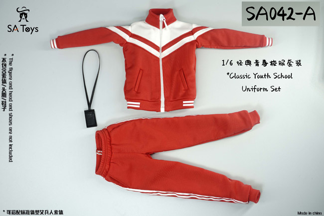 【SA Toys】SA042 A/B 1/6 Classic Youth School Uniform Set 1/6 クラシック 学生 ジャージ 体操服 女性用服