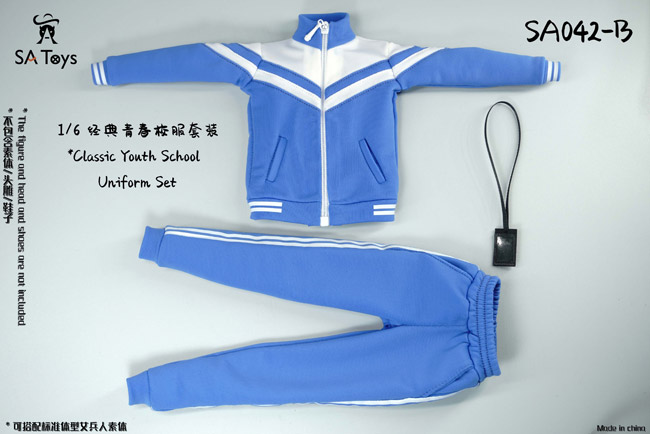 【SA Toys】SA042 A/B 1/6 Classic Youth School Uniform Set 1/6 クラシック 学生 ジャージ 体操服 女性用服