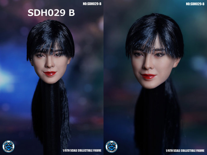 SUPERDUCK】SDH029 A B C 1/6スケール 植毛 女性ヘッド