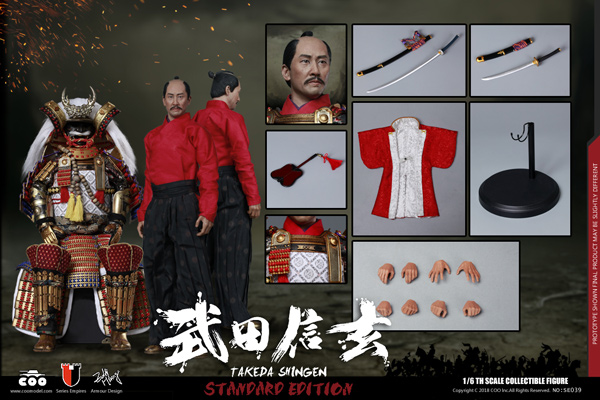 【COO】SE039 1/6TAKEDA SHINGEN A.K.A. TIGER OF KAI (STANDARD VER.)  甲斐之虎 武田信玄 通常版 1/6スケールフィギュア