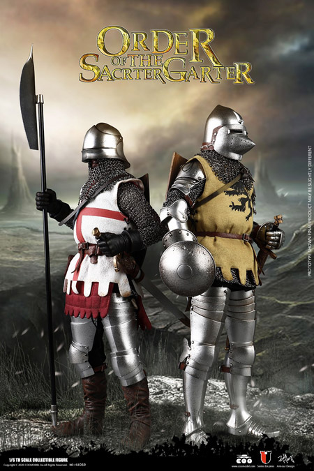 【COO】SE069 1/6 SERIES OF EMPIRES(DIECAST ARMOR) - ORDER OF THE SACRED GARTER (DOUBLE-FIGURE SET OF ENGLISH KNIGHTS)