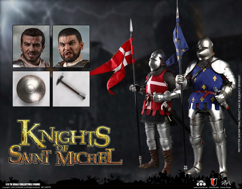 【COO】SE070 1/6 SERIES OF EMPIRES(DIECAST ARMOR) - KNIGHTS OF SAINT MICHEL (DOUBLE-FIGURE SET OF FRENCH KNIGHTS)