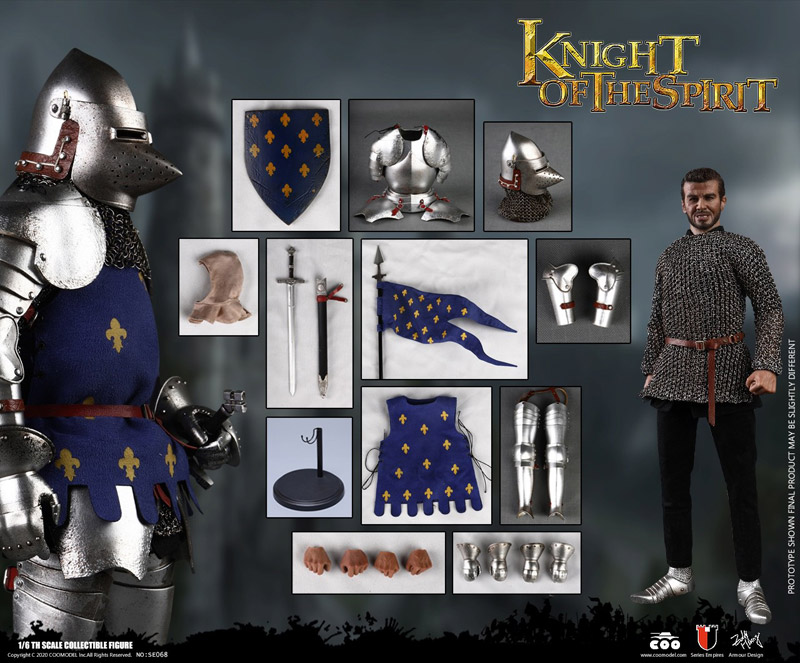 【COO】SE070 1/6 SERIES OF EMPIRES(DIECAST ARMOR) - KNIGHTS OF SAINT MICHEL (DOUBLE-FIGURE SET OF FRENCH KNIGHTS)
