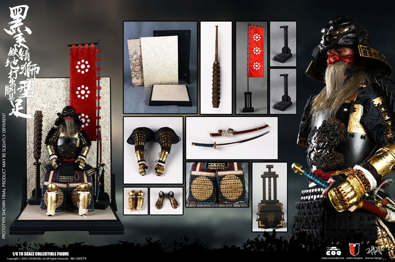 安価 ワタナベ 超素敵☆骨董品☆金属製☆馬と武士のオブジェ☆残1