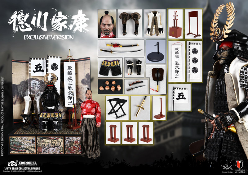 【COO】SE086 1/6 SHOGUN TOKUGAWA IEYASU (EXCLUSIVE VERSION)