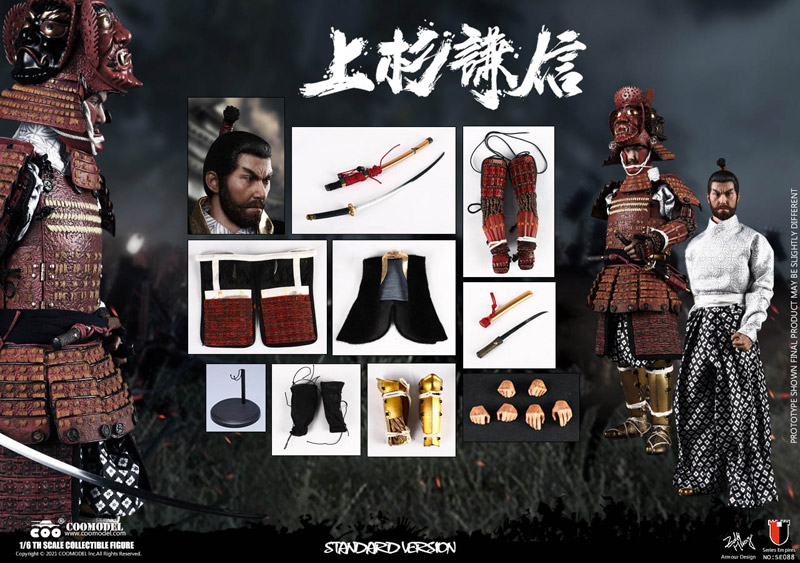 【COO】SE088 1/6 SERIES OF EMPIRES - UESUGI KENSHIN, THE GOD OF WAR (STANDARD VERSION) 上杉謙信 軍神 越後の龍 通常版