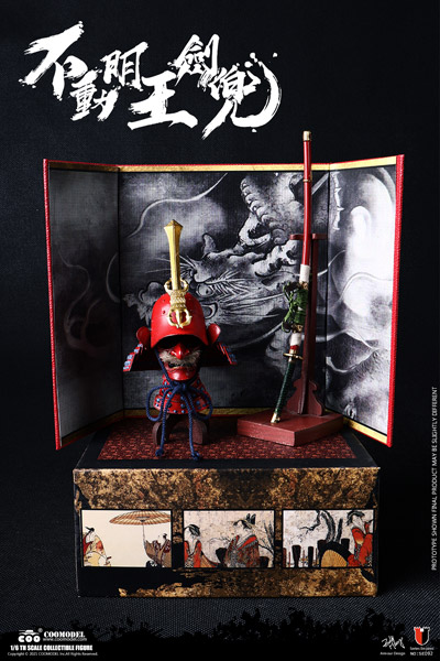 【COO】SE092 1/6 DIECAST ALLOY SERIES OF EMPIRES ACALANATHA'S SWORD HELMET SET 不動明王兜 1/6スケール 兜 & 日本刀