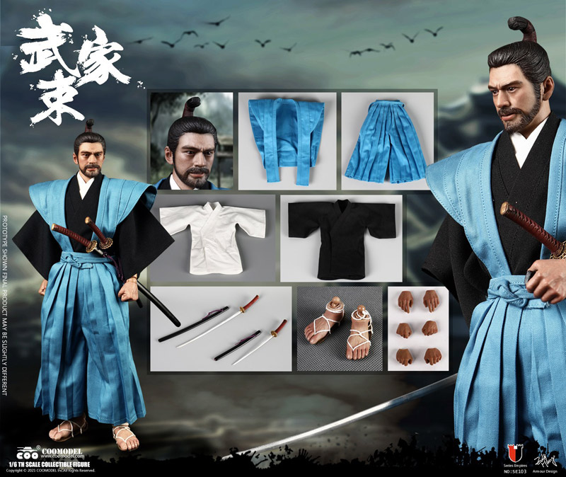 【COO】SE0103 1/6 SERIES OF EMPIRES - SAMURAI (CASUAL VERSION) 武家束 武家装束 侍 武士 便服版 1/6スケールフィギュア