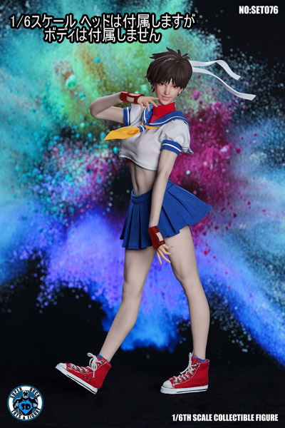 SUPERDUCK】SET076 格闘美少女 1/6スケール 女性ヘッド