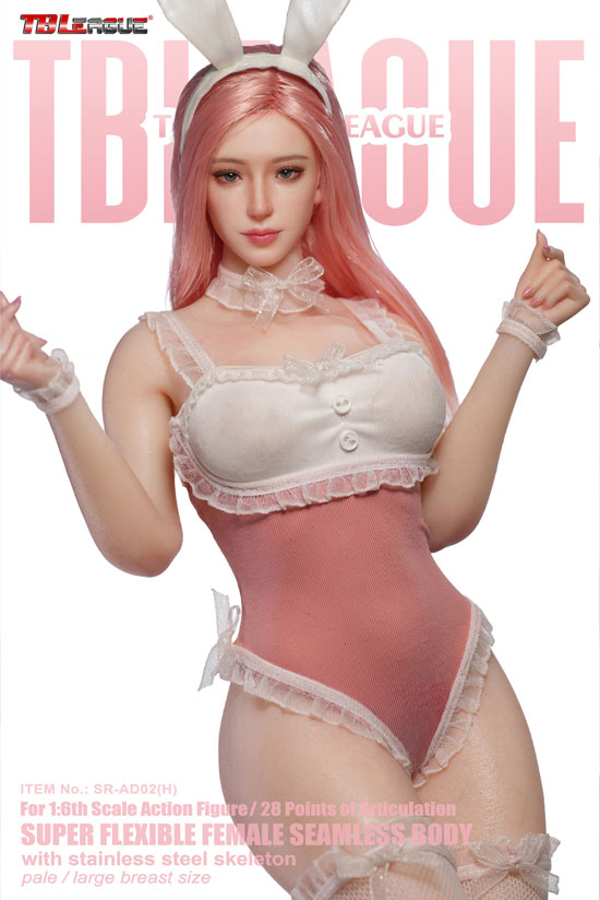 【TBLeague】SR-AD02H バニーガール(ピンク) ペールボディ 植毛 眼球可動女性ヘッド付属ドール