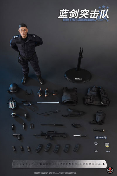 【Soldier Story】SS099 1/6 Blue Steel Commandos SWAT ブルースチールコマンド 北京市公安局特警部隊 藍剣突撃隊