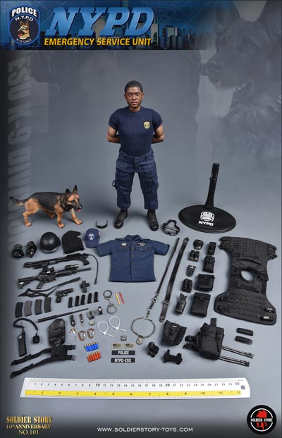 【Soldier Story】SS101 1/6 NYPD ESU K-9 DIVISION ニューヨーク市警察 特殊部隊 K9ディビジョン