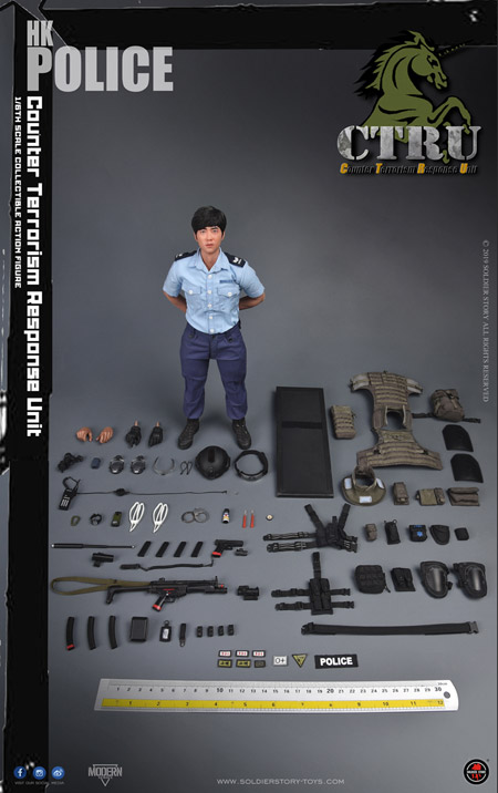 【Soldier Story】SS115 1/6 HK POLICE CTRU (Assault Team) 香港警察 反恐特勤隊 1/6スケールミリタリーフィギュア