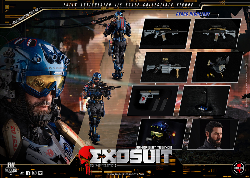 【Soldier Story】SS125 1/6 EXO SKELETON ARMOR SUIT TEST-02 エクソスケルトン アーマースーツ テストタイプ02