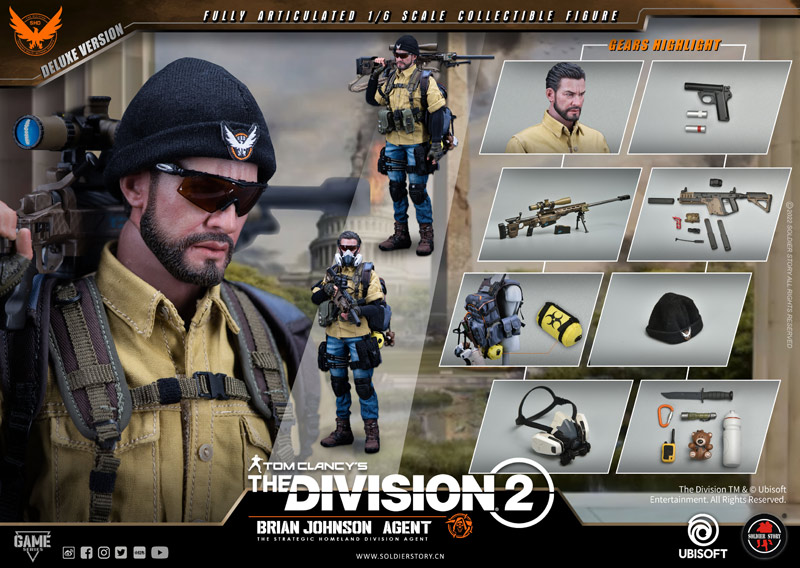 【Soldier Story】SSG-005 1/6 Ubisoft The Division 2 Agent Brian Johnson Deluxe Version