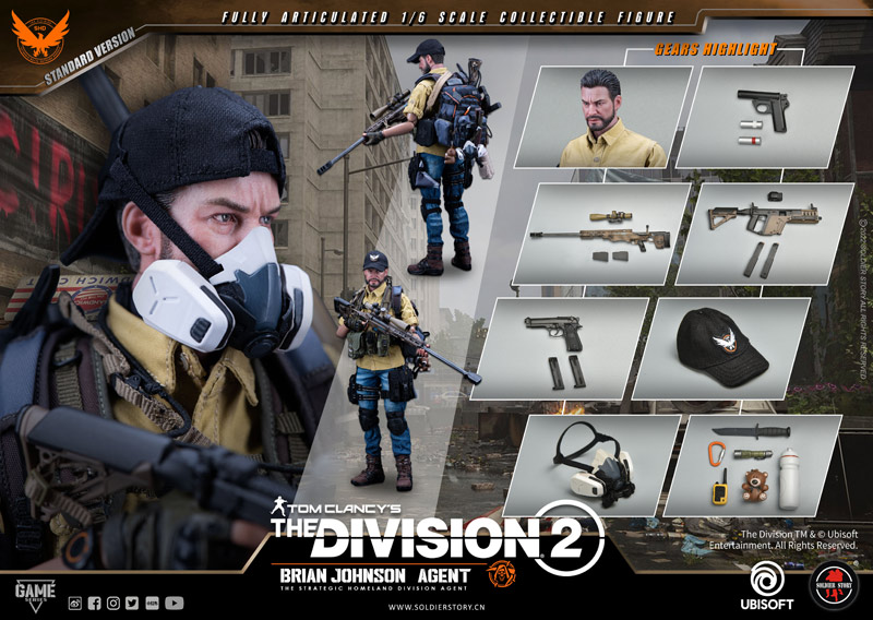 【Soldier Story】SSG-006 1/6 Ubisoft The Division 2 Agent Brian Johnson Standard Version