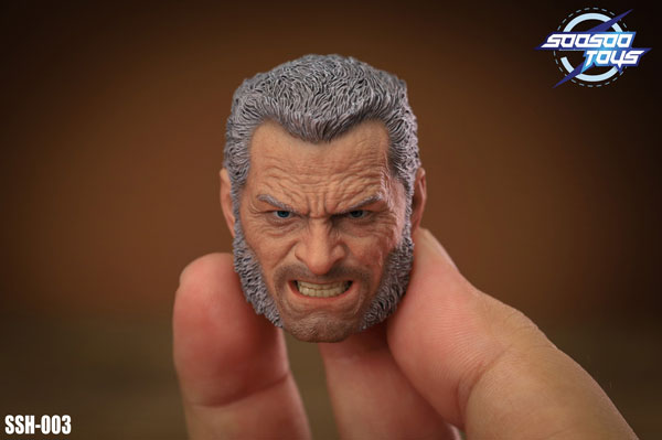 【Soosootoys】SSH-003 1/6 old man head オールドマン ヘッド 1/6スケール 男性ヘッド&Tシャツ