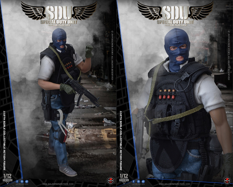 【Soldier Story】SSM-003 1/12 HK SDU Canine Handler 香港警務処警察 特別任務連 飛虎隊  ハンドラー+警察犬 1/12スケールフィギュア