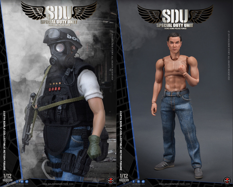 【Soldier Story】SSM-003 1/12 HK SDU Canine Handler 香港警務処警察 特別任務連 飛虎隊 ハンドラー+警察犬 1/12スケールフィギュア