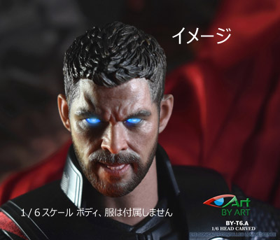BY-ART】BY-T6.A 1/6スケール 男性ヘッド BY-ART】BY-T6.A 1/6スケール 男性ヘッド