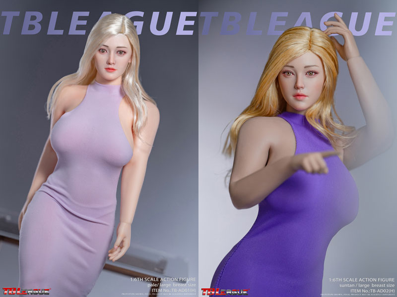 【TBLeague】TB-AD01H / TB-AD02H Female Super Flexible Seamless Bodies head sculpt included