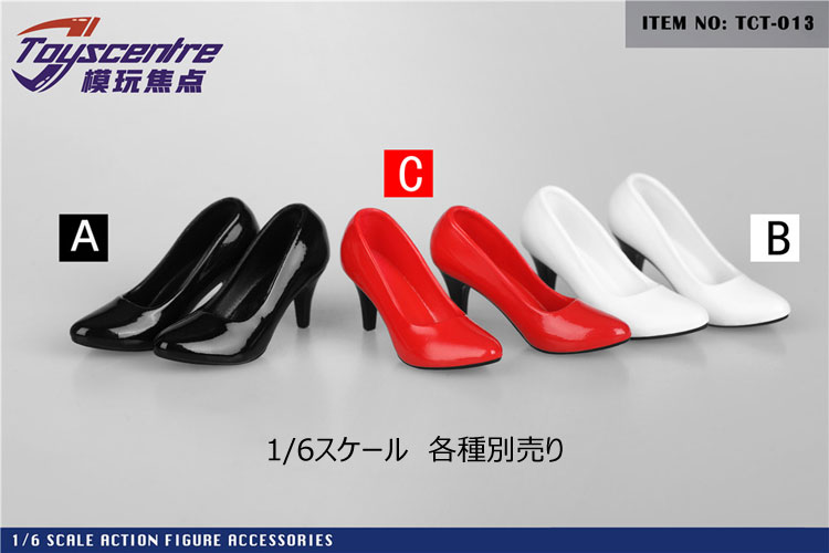 【TOYSCENTRE】TCT-013 ABC Women High Heels 女性ドール用ハイヒール 1/6スケール 女性用シューズ