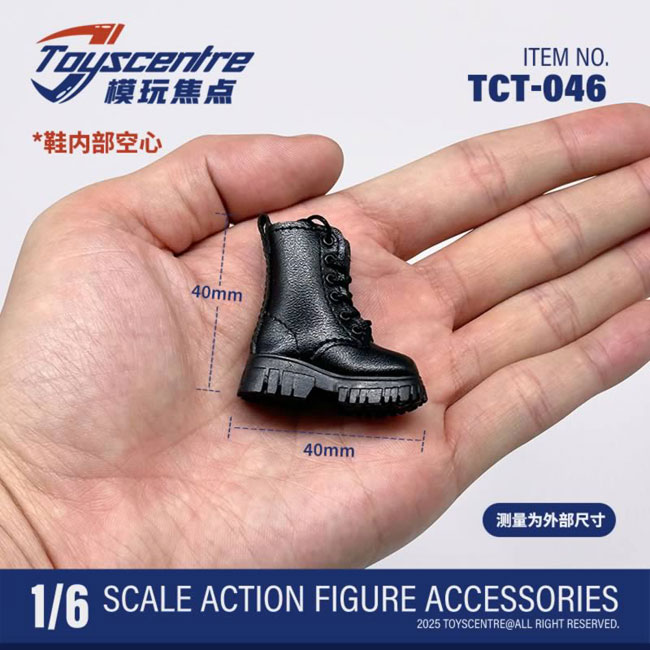 TOYSCENTRE】TCT-046 Black Female Boots 女性ドール用ブーツ ブラック