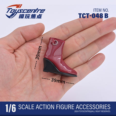 【TOYSCENTRE】TCT-048 A/B Female Pointed High Heeled Ankle Boots 女性ドール用ハイヒール ブーツ 1/6スケール 女性用シューズ