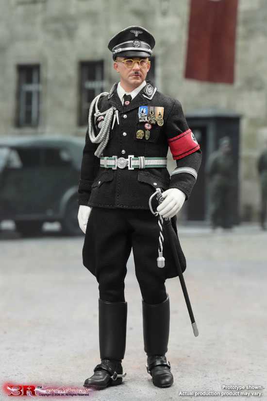 【3R】TG80008 1/12 Mini Reich Series - WW2 German  Heinrich Himmler (Black Ver.) WW2ドイツ軍 ハインリヒ・ヒムラー