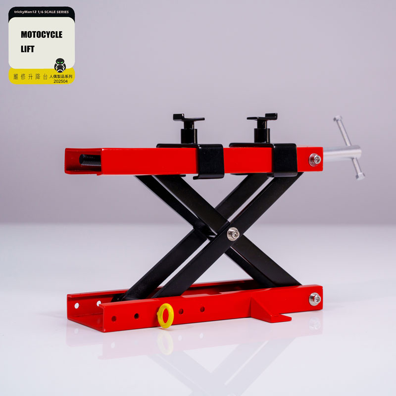 【Trickyman12】202504 MOTOCYCLE LIFT メカニック用モータサイクルリフト ミニチュア 1/6スケール フィギュア用アクセサリーセット