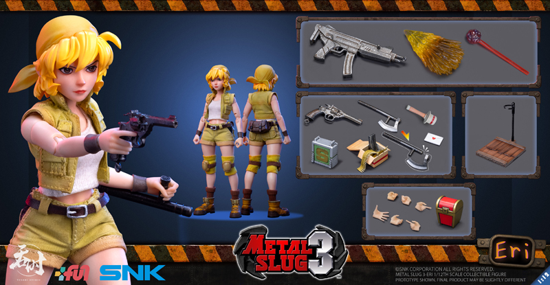 【Tunshi Studio】TS-007 SNK METAL SLUG Ⅲ ERI KASAMOTO メタルスラッグ3 エリ・カサモト 1/12スケールアクションフィギュア