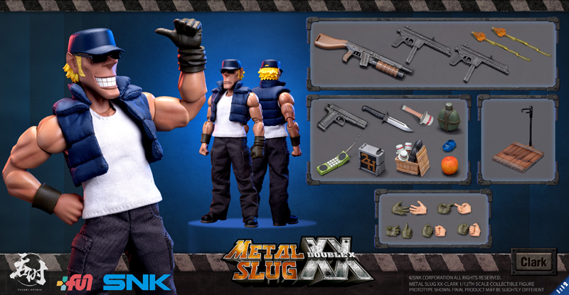 【Tunshi Studio】TS-009 SNK METAL SLUG XX CLARK STILL メタルスラッグXX クラーク 1/12スケールアクションフィギュア