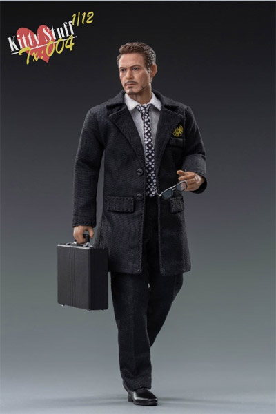 【KITTY STUFF】TX004 1/12 Male Coat Version Set ビジネスマン男性 1/12スケールアクションフィギュア