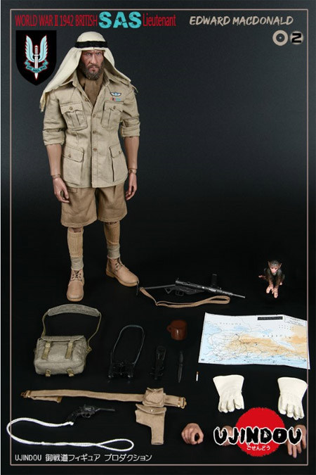 【UJINDOU】UD90002 1/6 WW2 BRITISH SAS LIEUTENANT EDWARD MACDONALD 1942