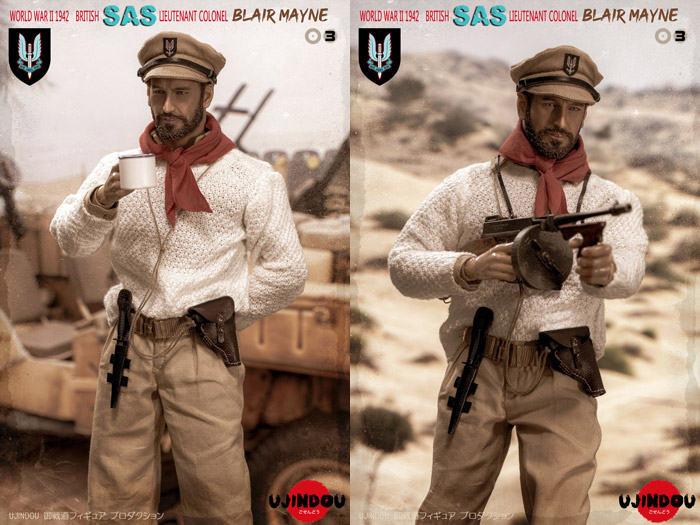 【UJINDOU】UD90003 1/6 WW2 1942 BRITISH SAS LIEUTENANT COLONEL BLAIR MAYNE