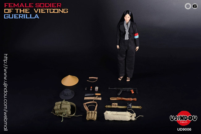 【UJINDOU】UD9006 1/6 FEMALE SOLDIER OF THE VIETCONG GUERILLA 南ベトナム解放民族戦線 ベトコン ゲリラ 女性兵士