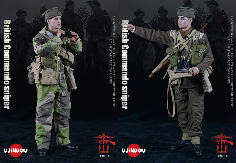 【UJINDOU】UD9018 1/6 WW2 British Commando Sniper 1944 WW2 イギリス軍 コマンド部隊 ブリティッシュ・コマンドス特殊部隊 スナイパー