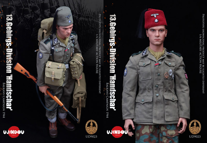 【UJINDOU】UD9023 1/6 13.Gebirgs Division Handschar Pionier Balkans Campaign 1944 WW2 ドイツ軍 第13SS武装山岳師団
