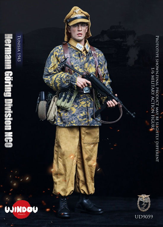 【UJINDOU】UD9059 1/6 WW2 German Hermann Goring Division Tunisia 1943