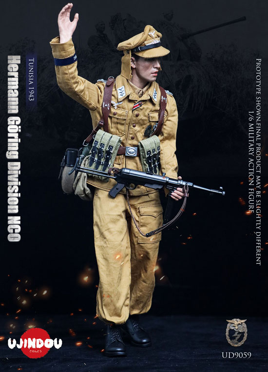 【UJINDOU】UD9059 1/6 WW2 German Hermann Goring Division Tunisia 1943
