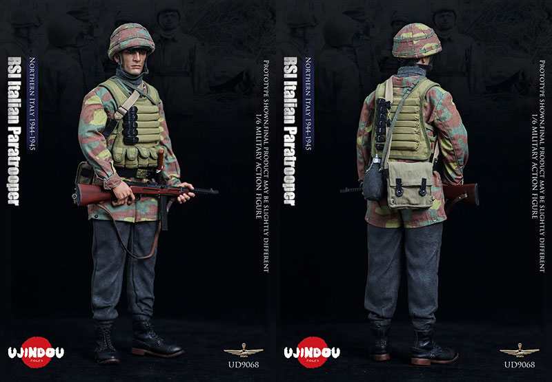 【UJINDOU】UD9068 1/6 WW2 RSI Italian Paratrooper,Northern Italy 1944-1945 WW2 イタリア社会共和国軍 空挺兵 北イタリア