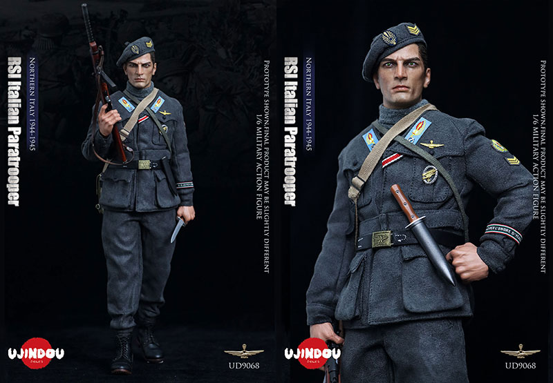 【UJINDOU】UD9068 1/6 WW2 RSI Italian Paratrooper,Northern Italy 1944-1945 WW2 イタリア社会共和国軍 空挺兵 北イタリア
