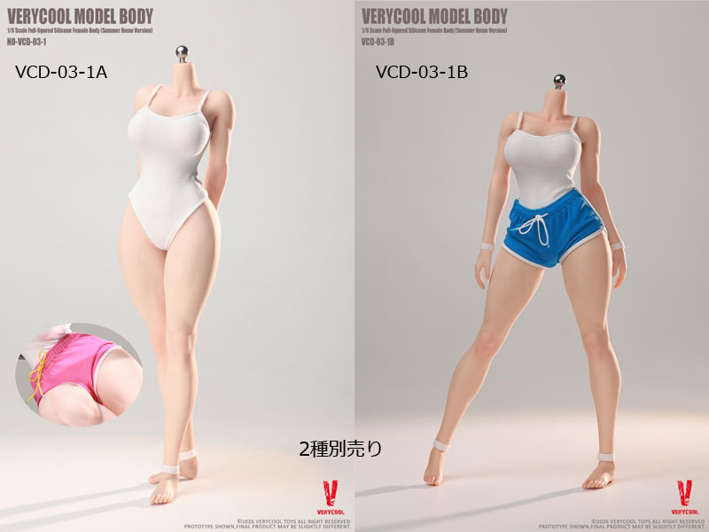 【VeryCool】BODY NO.3 VCD-03-1 A/B 1/6  Silicone Female Body  (Summer Loungewear Version)