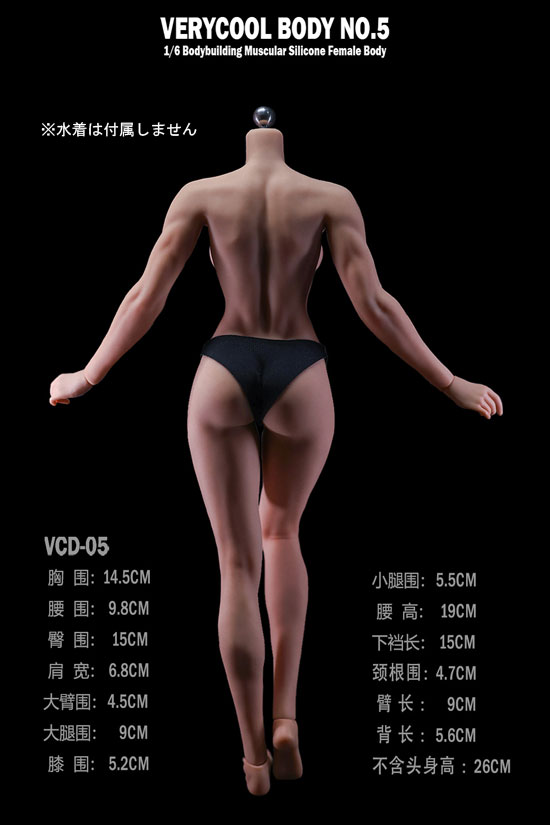 【VeryCool】BODY NO.5 VCD-05B 1/6  Silicone Female Body マスキュラータイプ