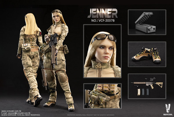 【VeryCool】VCF2037A+B+C 1/6 A-TACS FG Double Women Soldier JENNER (AB)&German Shepherd Dog 女性兵士 ジェンナー2体+ジャーマン・シェパードセット 1/6スケール女性フィギュア&1/6スケール犬