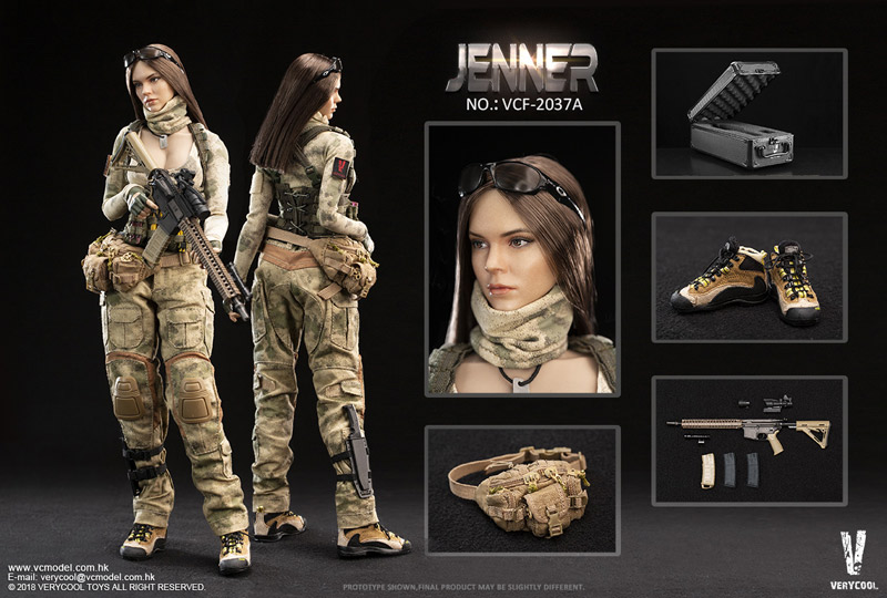 Verycool Vcf37a 1 6 A Tacs Fg Double Women Soldier Jenner A Style 女性兵士 ジェンナー 1 6スケール女性フィギュア 宇宙船
