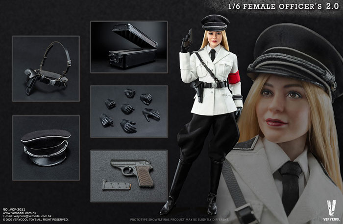 【VeryCool】VCF2051 1/6 Female SS Officer 2.0 WW2 ドイツ軍 親衛隊 女性オフィサー 1/6スケール女性フィギュア