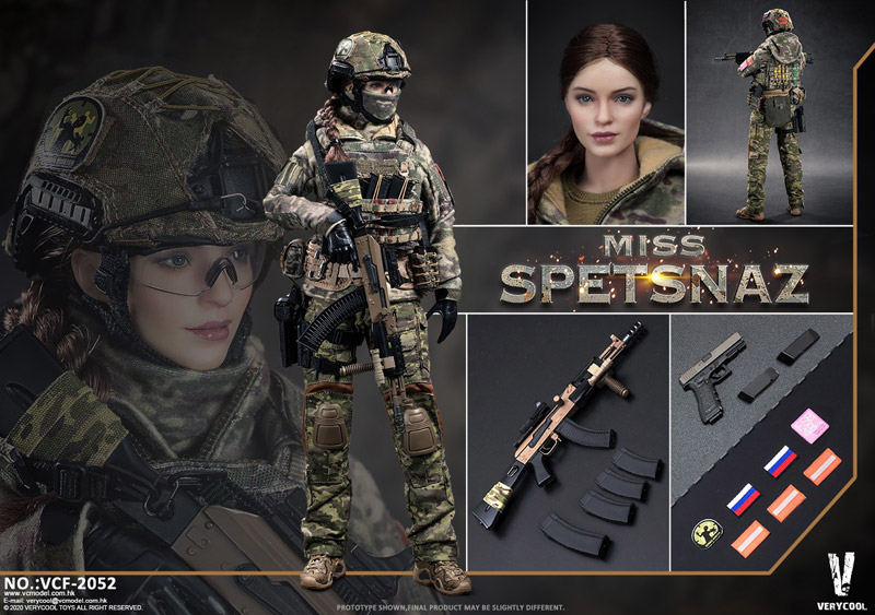 【VeryCool】VCF-2052 1/6 Russian Special Combat Women Soldier Miss SPETSNAZ ロシア特殊任務部隊 ミス スペツナズ 女性兵士