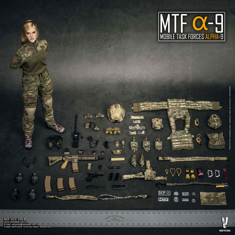 【VeryCool】VCF-2063 1/6 MTFα-9 Mobile Task Force Alpha-9 機動部隊アルファ-9 1/6スケール女性ドールフィギュア